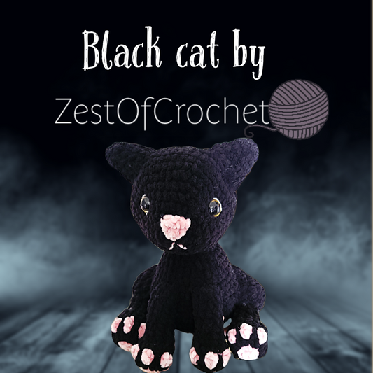 Patron au crochet - Chat noir