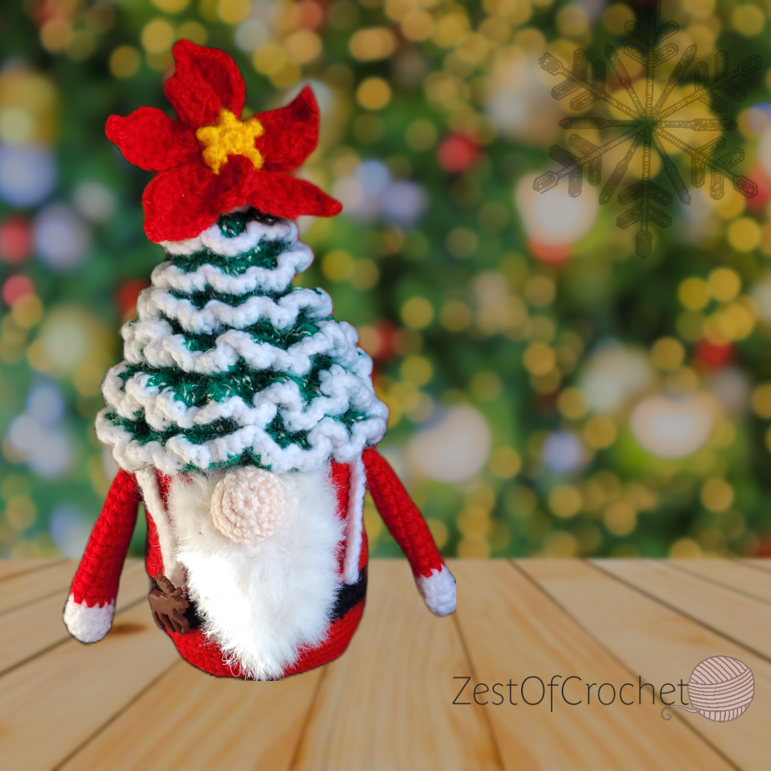 Patron au crochet, Gnome de Noël