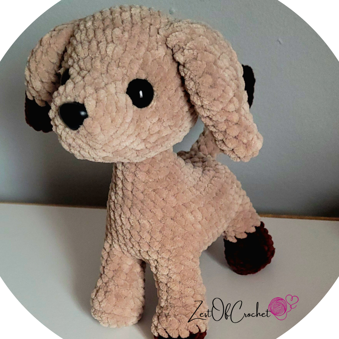 Luffy the puppy - crochet pattern