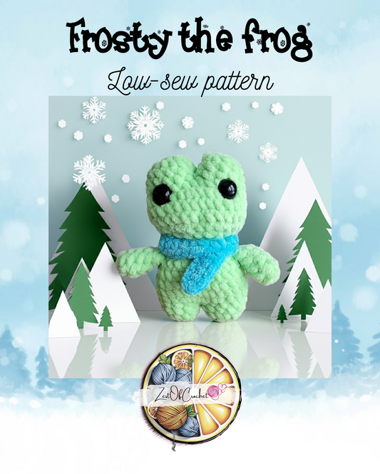 Frosty la Grenouille - Patron de crochet avec peu de couture